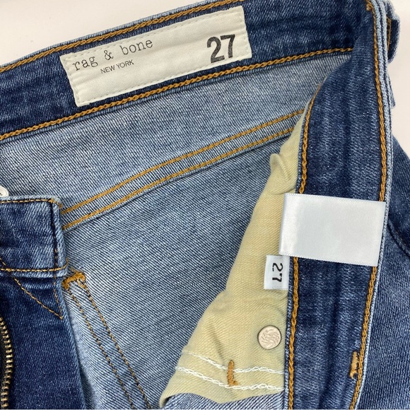 Rag & Bone Cate Mid Rise Skinny Jeans in Juni Dark Wash Womens Size 27 - Picture 10 of 15